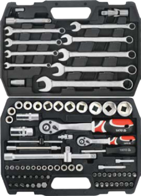 НАБОР ИНСТРУМЕНТОВ 1/2+1/4 82ПР YT-12691   бывший арт. 5997741000